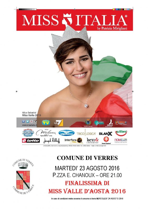 Selezione provinciale di Miss Italia 2016 Verrès