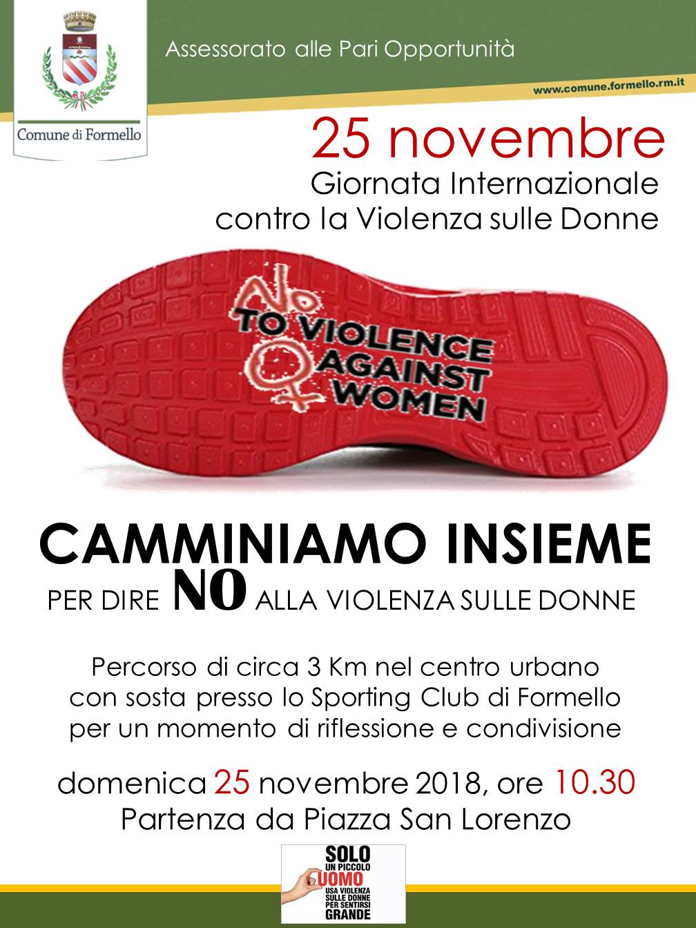 CAMMINATA CONTRO LA VIOLENZA SULLE DONNE - Formello