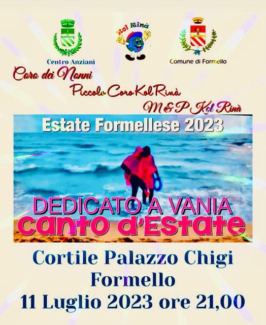 Formello FORMELLO ESTATE 2023 - IL CORO DEI NONNI A PALAZZO CHIGI - Formello