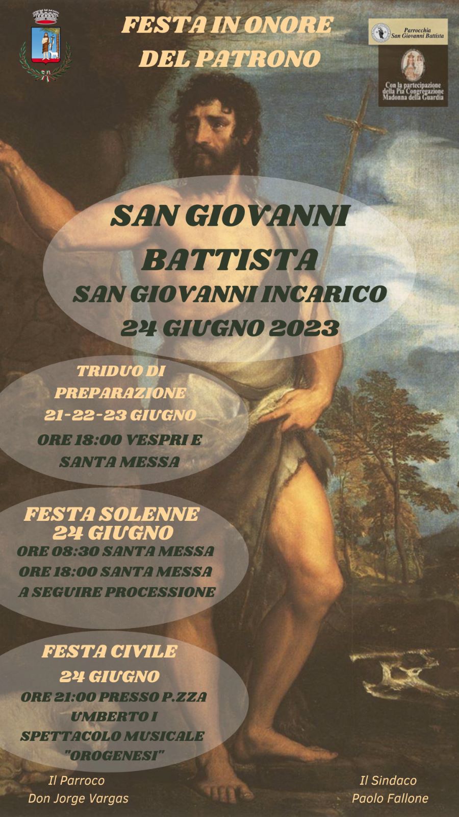 Festa del Patrono San Giovanni Battista - San Giovanni Incarico