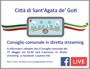 Consiglio comunale in diretta streaming
