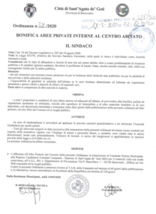 Ordinanza n. 38 - BONIFICA AREE PRIVATE INERNE AL CENTRO STORICO